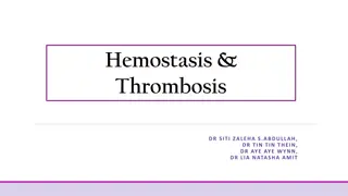 Hemostasis & Thrombosis: Overview and Pathological Mechanisms