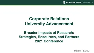 Corporate Relations University Advancement and Funding Facts