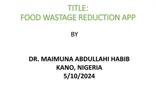 Food Waste Reduction App for Sustainable Solutions