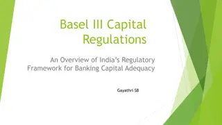 Overview of India's Regulatory Framework for Banking Capital Adequacy
