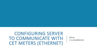 Configuring Server to Communicate with CET Meters via Ethernet