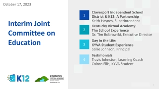 Innovative Partnership in Education: Cloverport Independent School District & K12 Collaboration