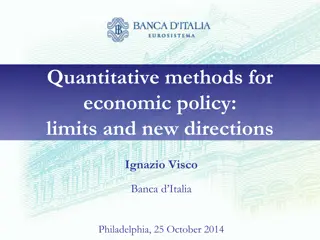 Quantitative Methods for Economic Policy: Limits and New Directions