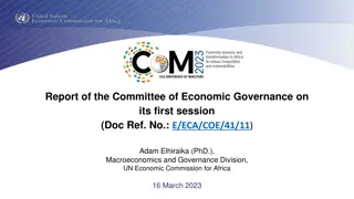 First Session of Committee on Economic Governance - Highlights