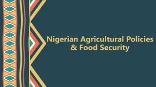 Nigerian Agricultural Policies & Food Security Research