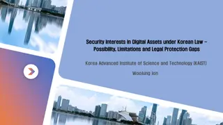 Security Interests in Digital Assets under Korean Law - Possibility, Limitations, and Legal Protection Gaps