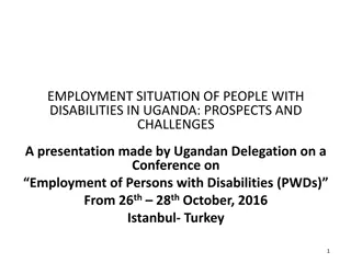 Employment Situation of People with Disabilities in Uganda: Prospects and Challenges