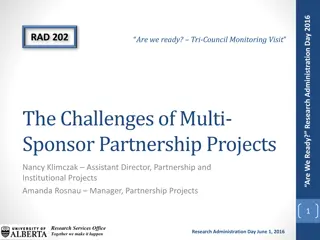 Challenges of Multi-Sponsor Partnership Projects