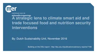 Strategic Climate-Smart Interventions for Food Security