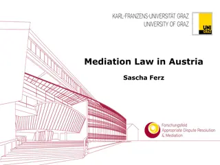 Mediation Law in Austria: Overview and Application