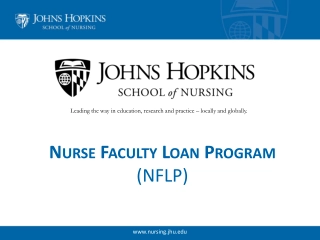 Nurse Faculty Loan Program (NFLP) at JHSON