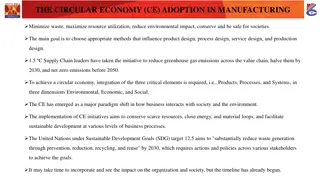 Circular Economy Adoption in Manufacturing: Driving Sustainable Innovation
