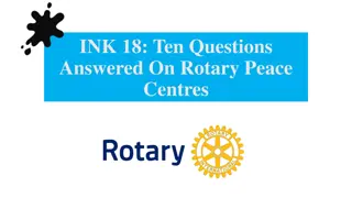 Rotary Peace Centres - Answering Questions