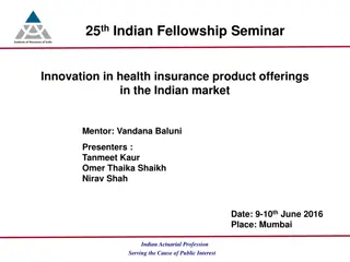 Innovation in Health Insurance: Current Scenario and Challenges in India