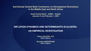 Inflation Dynamics in Algeria: An Empirical Investigation