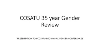 COSATU 35 Year Gender Review - Statistical Analysis & Challenges