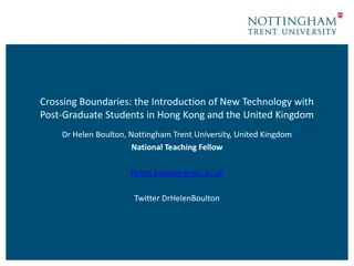 New Technology Integration with Post-Grad Students in HK & UK: Research Findings