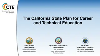 California State Plan for CTE Implementation