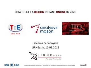 Connecting a Billion Indians Online by 2020 - Challenges and Strategies