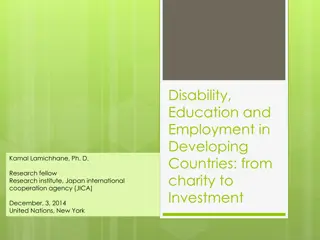 Disability, Education, and Employment in Developing Countries: A Focus on Empowerment