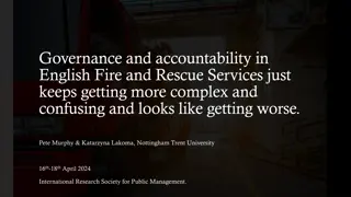 Complexity in Governance and Accountability of English Fire and Rescue Services