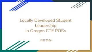 Locally Developed Student Leadership in Oregon CTE Programs