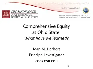 Comprehensive Equity at Ohio State: Lessons Learned