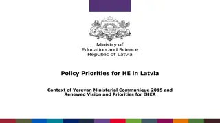 Policy Priorities for Higher Education in Latvia: Context and Priorities