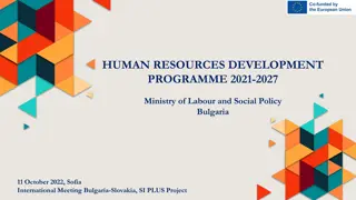 Human Resources Development Programme 2021-2027 Bulgaria