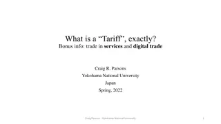 Tariffs and Trade Barriers
