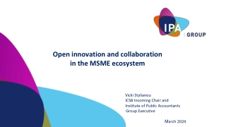 Open innovation and collaboration in the MSME ecosystem