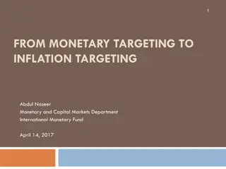 Evolution of Monetary Policy Frameworks: From Monetary Targeting to Inflation Targeting