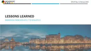 Lessons Learned in DITA-OT Migration to Version 3.5