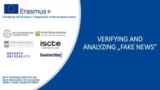Analyzing Fake News in Social Media - New Journalism Fields