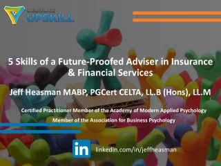 5 Skills of a Future-Proofed Adviser in Insurance & Financial Services