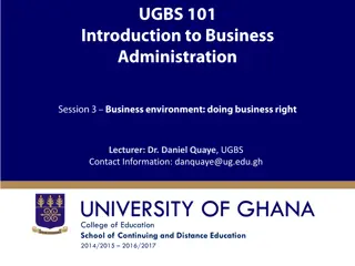 Ethics and Social Responsibility in Business