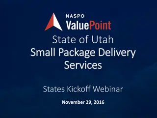 State of Utah Small Package Delivery Services Kickoff