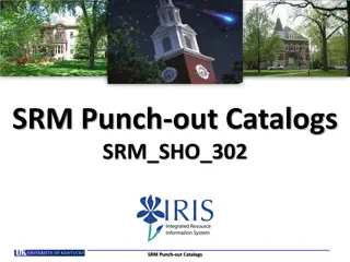 Punch-Out Catalogs for Efficient University Purchasing