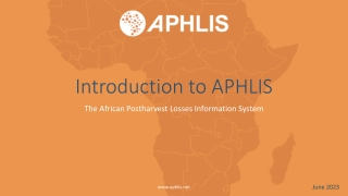 Introduction to APHLIS