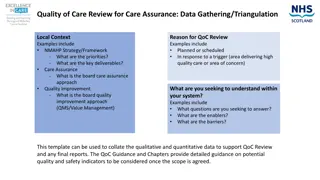 Quality of Care Review for Care Assurance