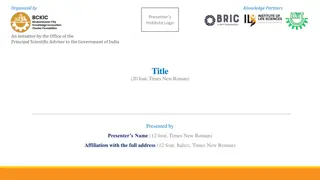 Presenting Innovation in Partnership with Government of India