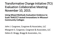 Using Mixed Methods Evaluation Evidence to Scale TAACCCT-tested Innovations