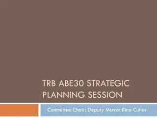 Strategic Planning Session for Transportation Issues in Major U.S. Cities