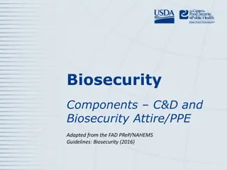 Biosecurity Components: Cleaning and Disinfection Methods
