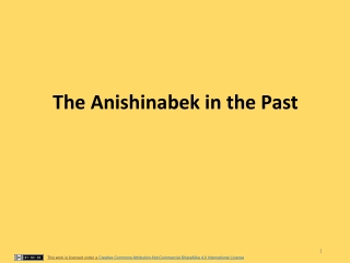 Anishinabek Journey Through History
