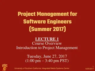 Software Development Project Management Overview