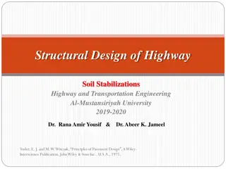 Highway Soil Stabilizations & Pavement Design Principles