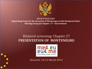 Chapter 27: Montenegro's Environmental Legislation and Challenges