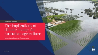 Implications of Climate Change for Australian Agriculture
