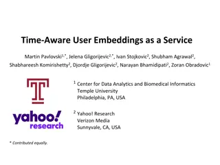 Time-Aware User Embeddings as a Service